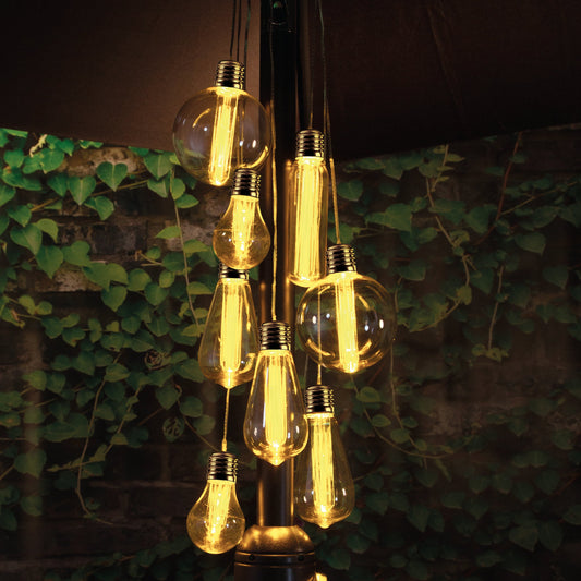 7 Plastic LED Parasol Cluster Lights