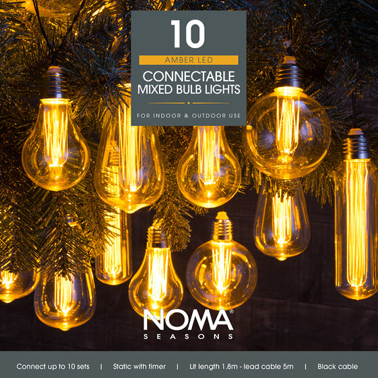 10 Connectable Mixed Bulb String