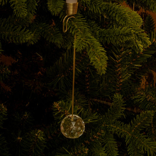 10 White Wand Controlled Magic Tree Candles with Jewel