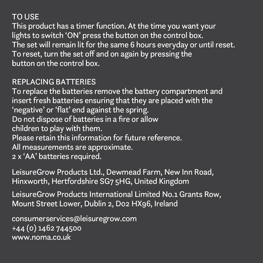 30cm Wire & Wood Tree Light with Warm White LEDs