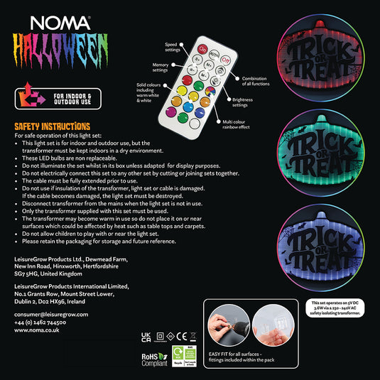 50cm Coralite "Trick Or Treat" Sign