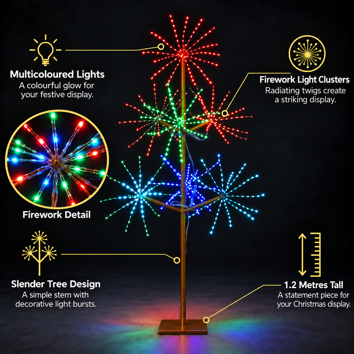 1.2M Firework Twig Tree