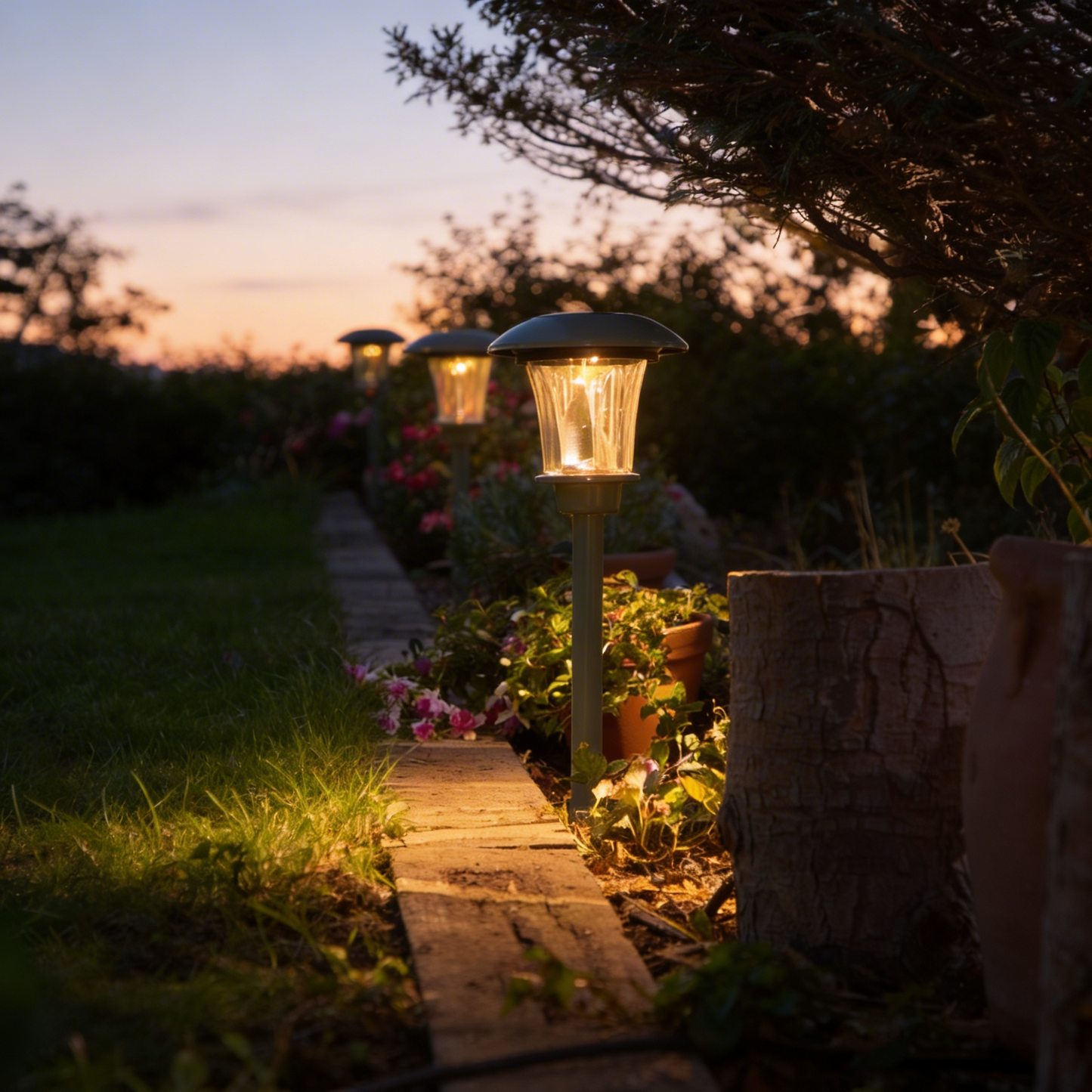 Tawny Connectable Border Lights Starter Set of 3 - Green