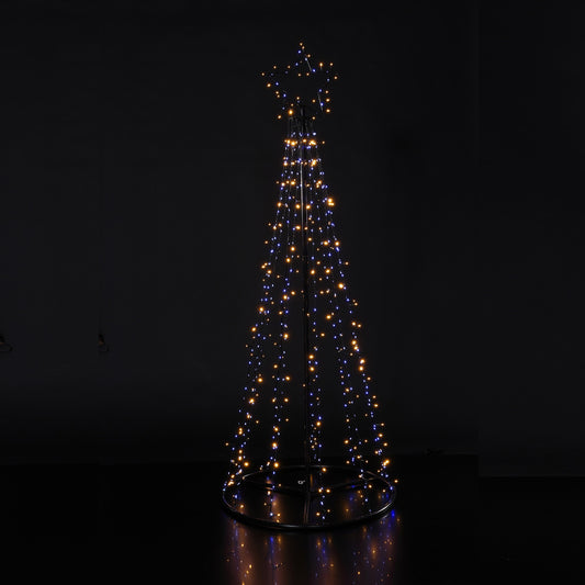 Paris By Night - Cone Tree With Star (1.6m)