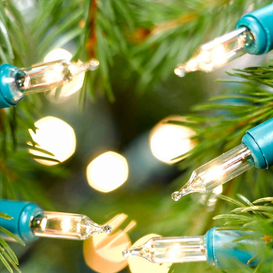 240 Clear NOMA Classic Mini String Lights with Green Cable