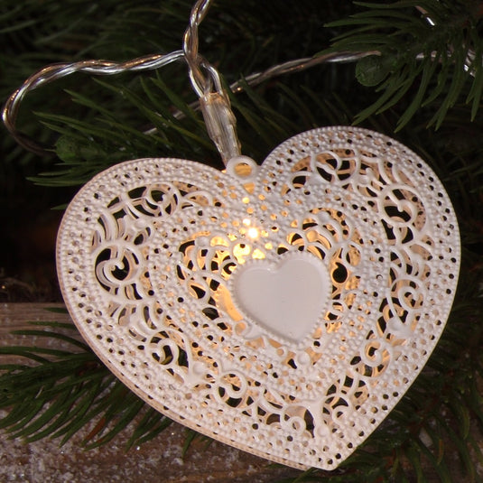 Metal Heart Light Chain