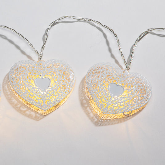 Metal Heart Light Chain
