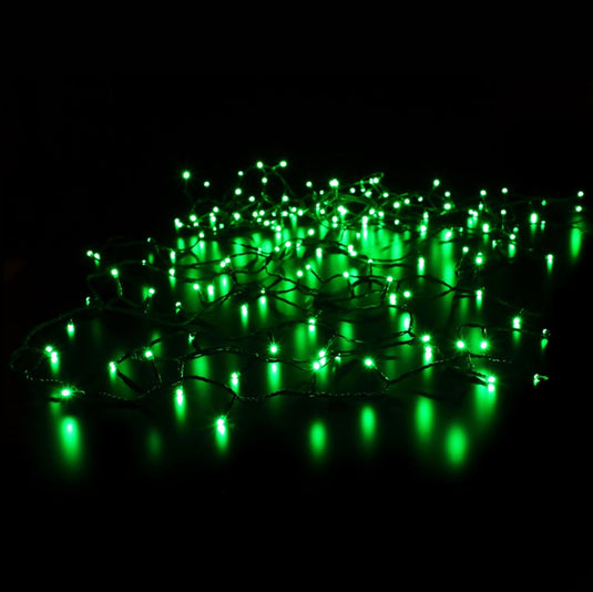 100 Colour Changeable Remote Controlled String Lights with Green Cable