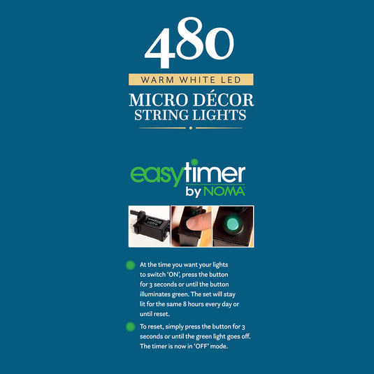 480 Warm White Micro Decor Tree Lights