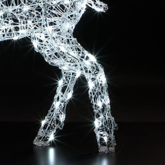 1m Spun Acrylic Richmond Deer - 140 LEDs