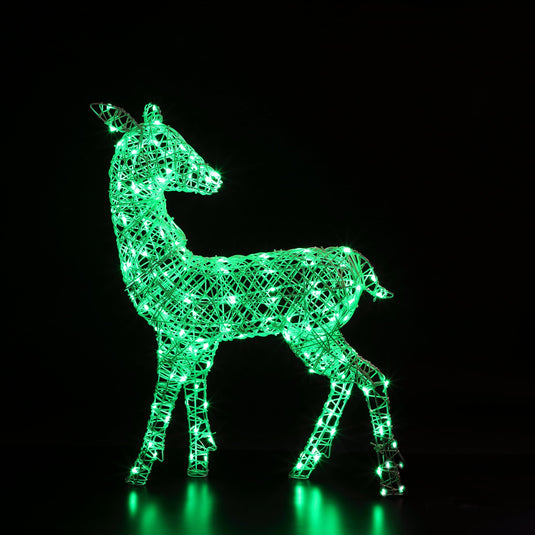 1m Colour Changeable White Richmond Deer - 140 LEDs