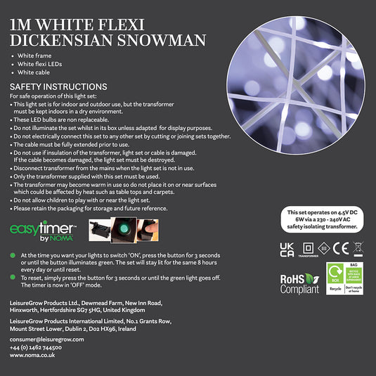 Flexi Light Dickensian Snowman