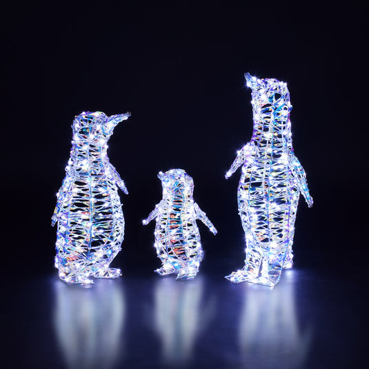 Iridescent Penguin Family