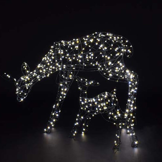 Grey Duo Bulb Flexi Light Woburn Deer & Fawn