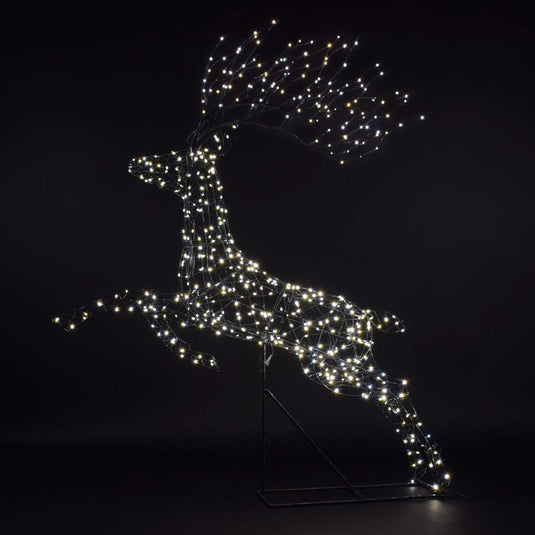 Grey Duo Bulb Flexi Light Richmond Leaping Stag