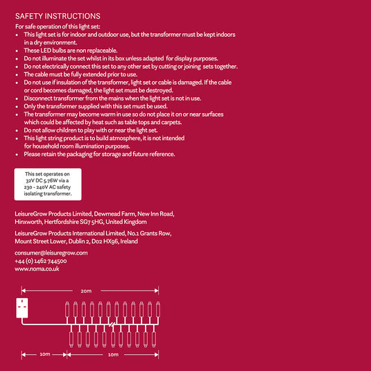 720 Warm White Multfunction Cluster Lights With 12 Stakes