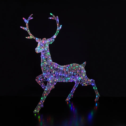 Spectrum 1.4M Spun Acrylic Woburn Stag With Wire Antlers