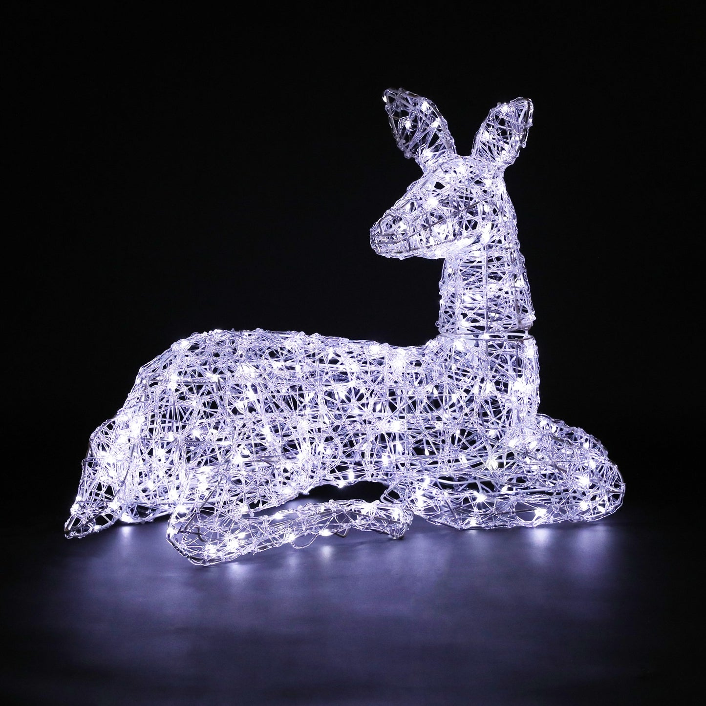Spun Acrylic Resting Deer
