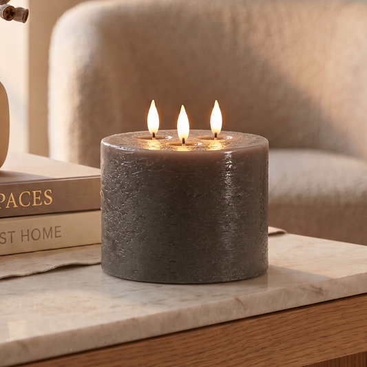 10CM Pewter Multi Wick Candle