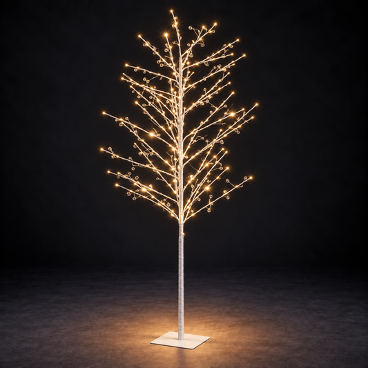 1.8m Warm White Jewelled Twig Tree - 220 LEDs