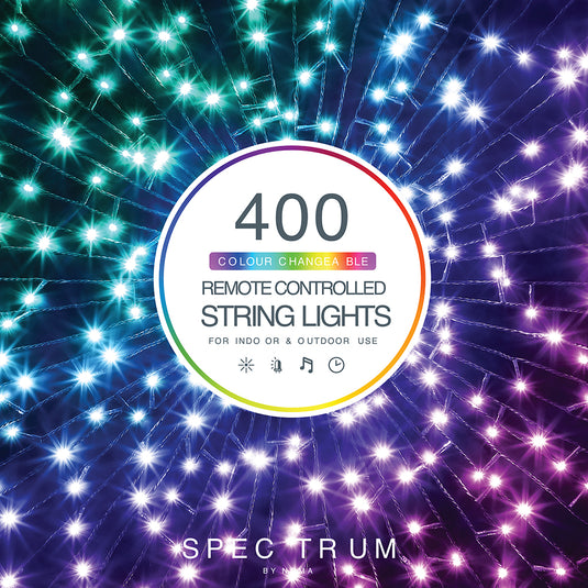 Spectrum Digital Remote Control String Lights (Green Cable)