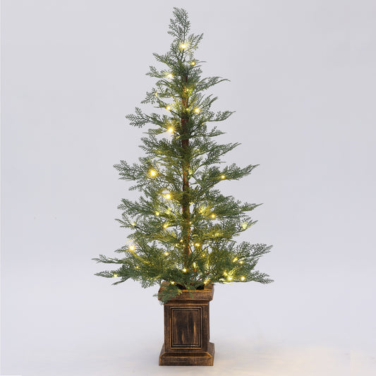Pre-Lit Cartmel Doorstop Trees