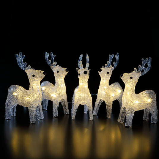 5 Acrylic Reindeer Light String