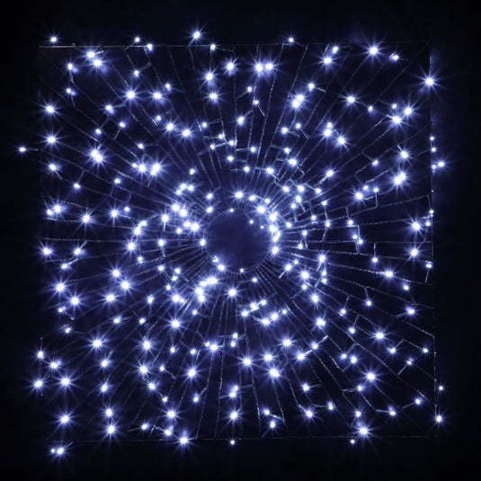 120 White Multifunction String Lights With Green Cable