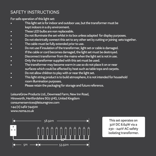 720 White Multifunction String Lights with Green Cable