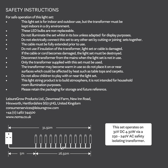 360 Pastel Multifunction String Lights with Green Cable