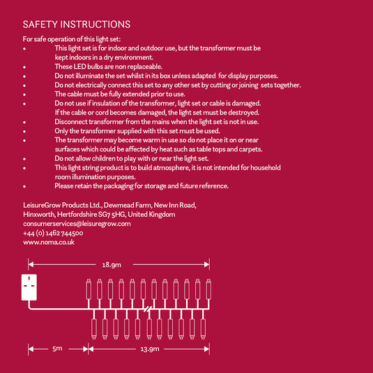 960 Antique White Multifunction Cluster Lights with Green Cable