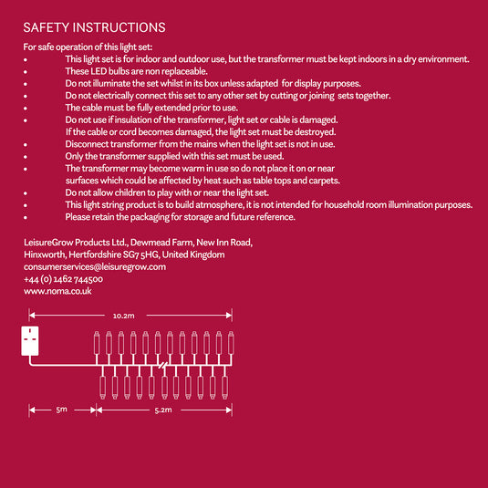 360 White Multifunction Cluster Lights with Clear Cable