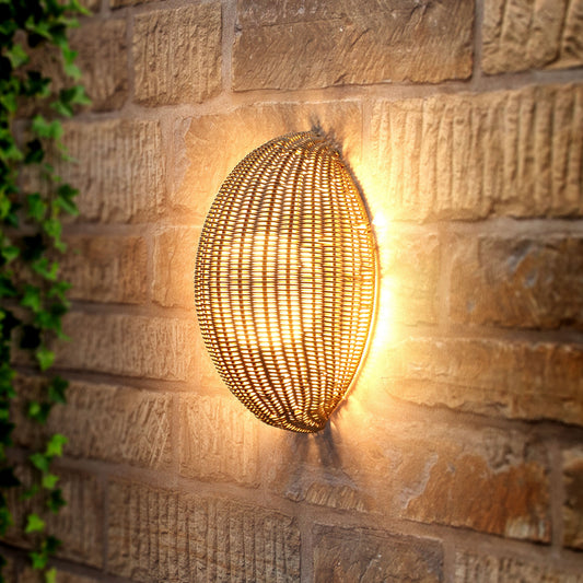 Barca Sesame Rattan Wall Light