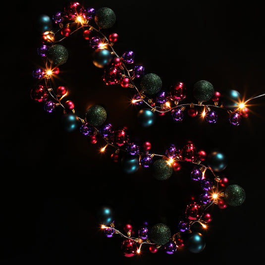 Multi Bauble Cluster Garland