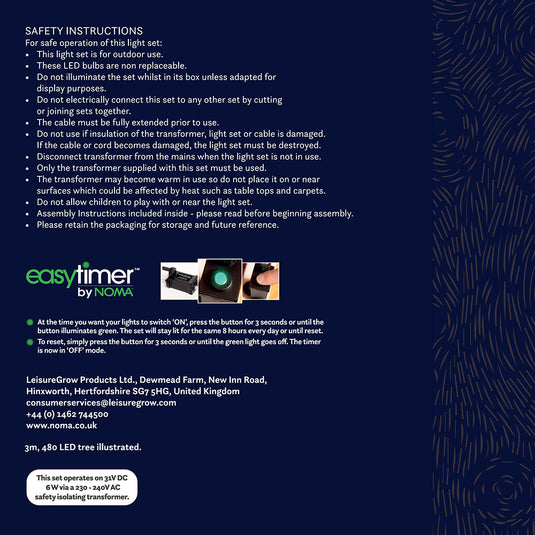 2M Starry Nights Pole Tree