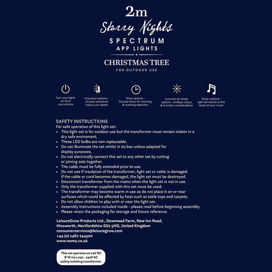 2M Spectrum App Starry Nights Pole Tree - RGB