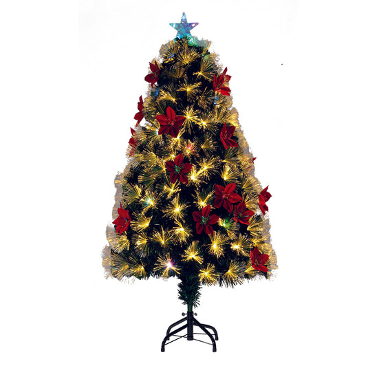 1.2M Chatsworth Tree With Poinsettia
