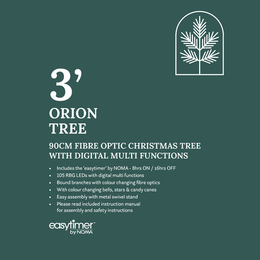 90CM Orion Tree With Candy Canes, Stars & Bells
