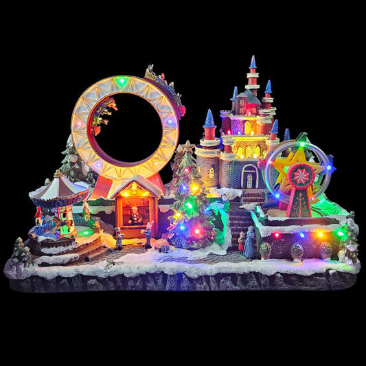 Animated Fun Fair Festive Scene