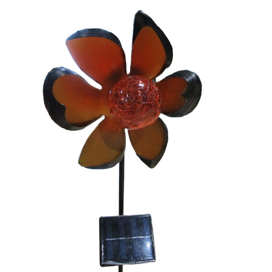 Flower Ice Crackle Ball Stake Light