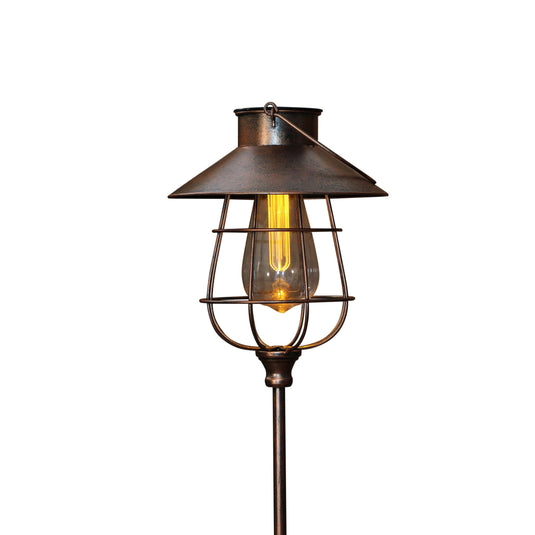 Solar Copper Lantern Stake with Bulb