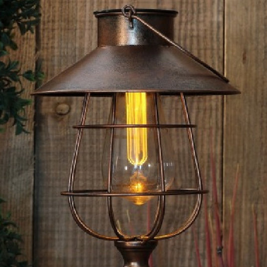 Solar Copper Lantern Stake with Bulb