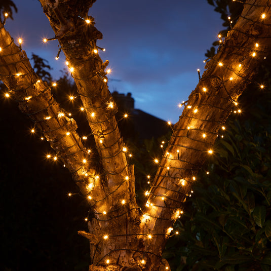 200 Fit & Forget Warm White Multifunction String Lights