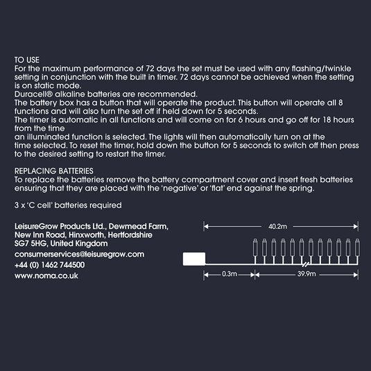 400 Fit & Forget Multicolour Multifunction String Lights