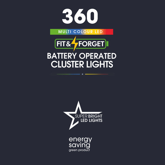 360 Fit & Forget Multicolour Multifunction Cluster Lights