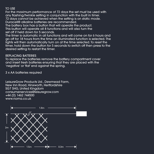 160 Fit & Forget Multicolour Multifunction Net Lights