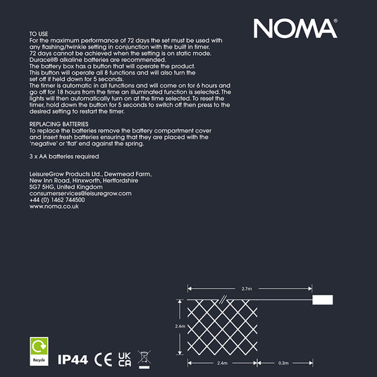 240 Fit & Forget Warm White Multifunction Net Lights