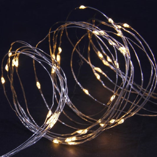 50 Solar Warm White LED Copper Wire Multifunction Lights
