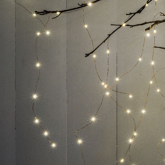 160 Copper Wire Horses Tail Parasol Lights