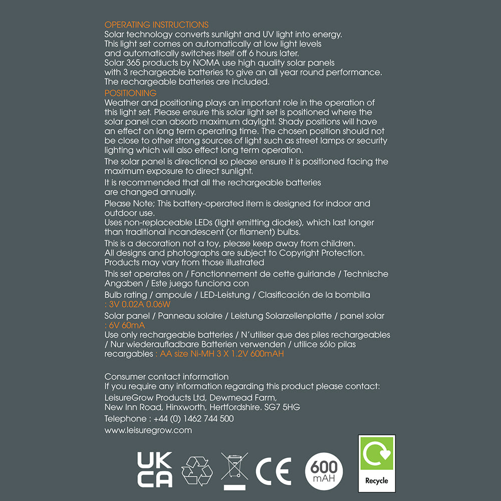 Flamingo Solar Fine Wire Lights